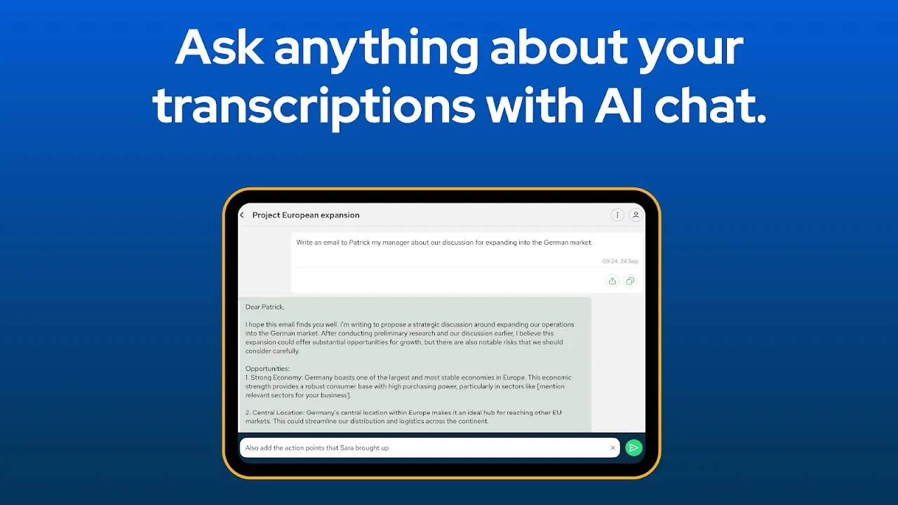 Transcribe audio to text Recap Transcribe audio to text Recap