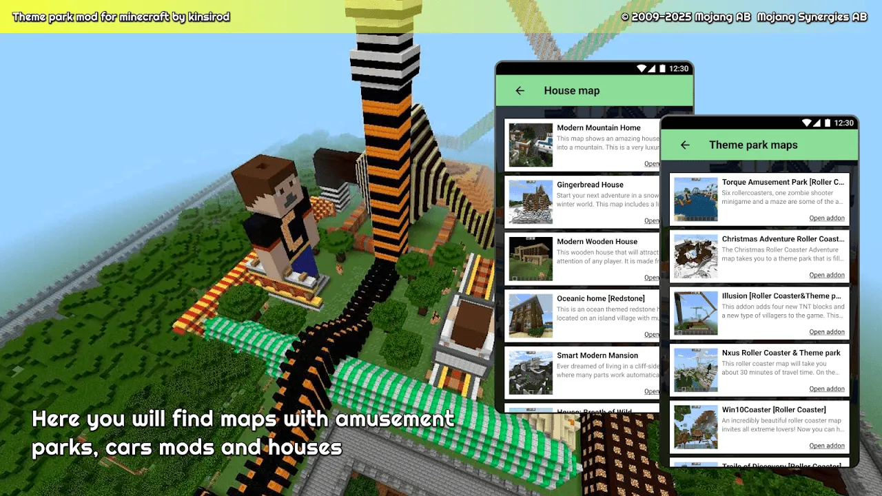 Amusement park for minecraft Amusement park for minecraft