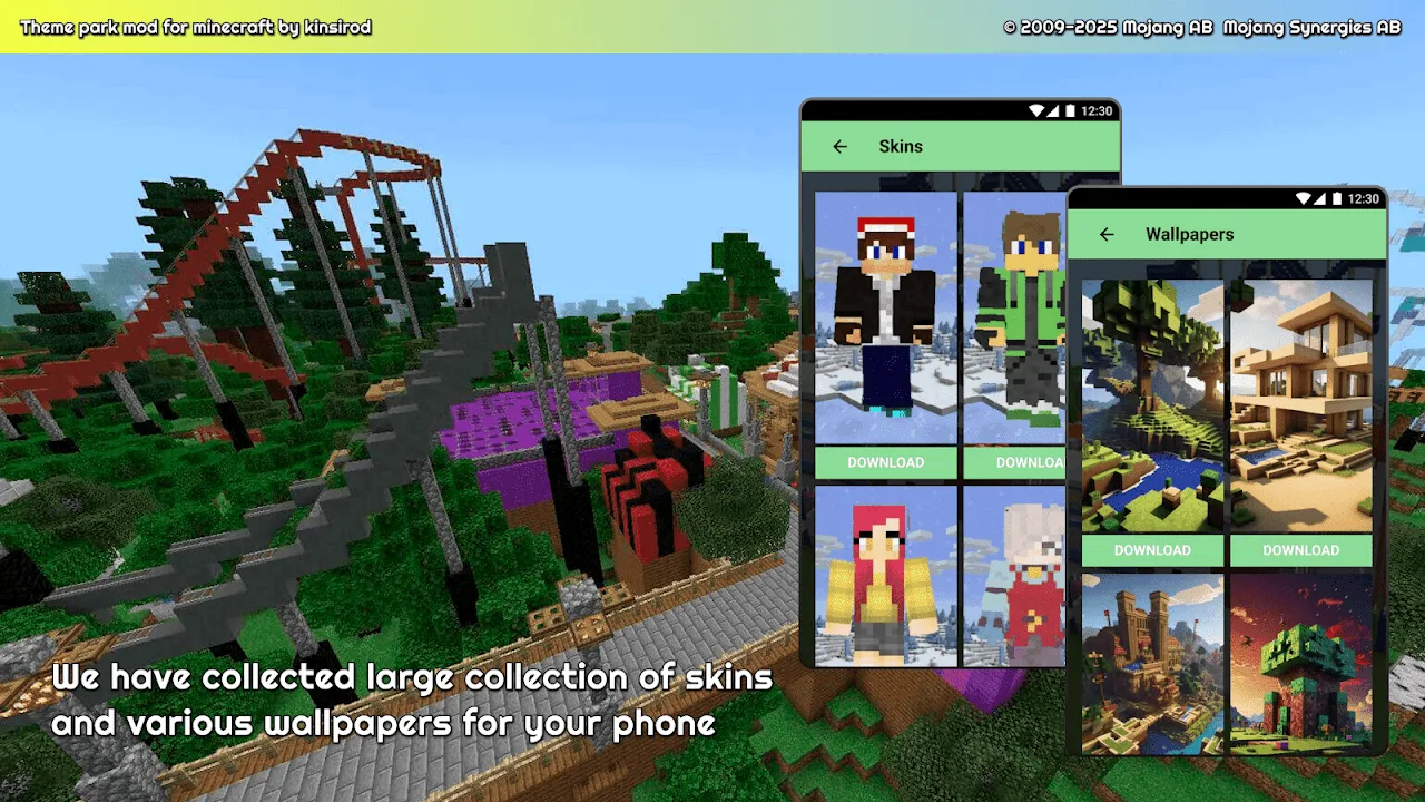 Amusement park for minecraft Amusement park for minecraft