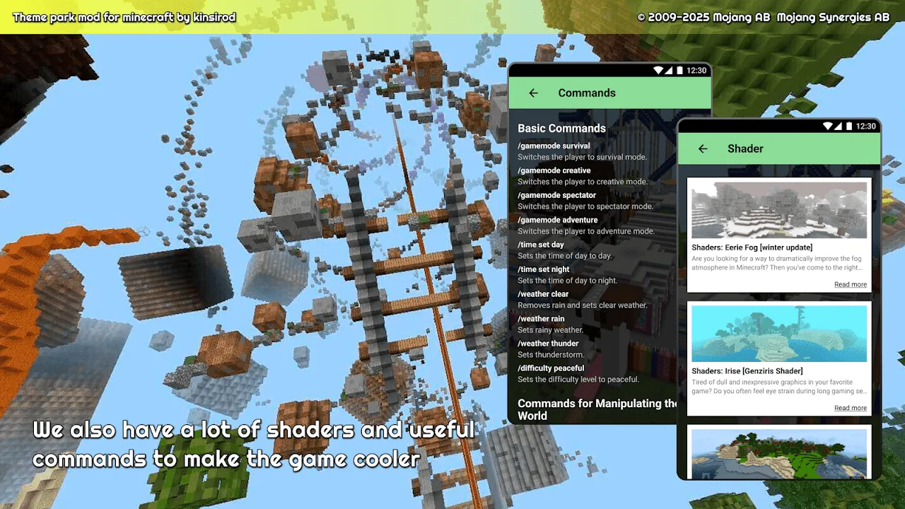 Amusement park for minecraft Amusement park for minecraft