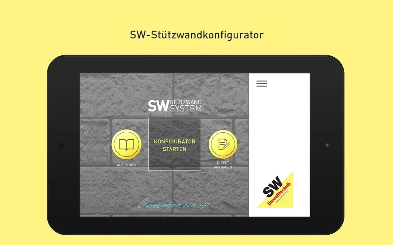 SW-Stützwandsystem SW-Stützwandsystem