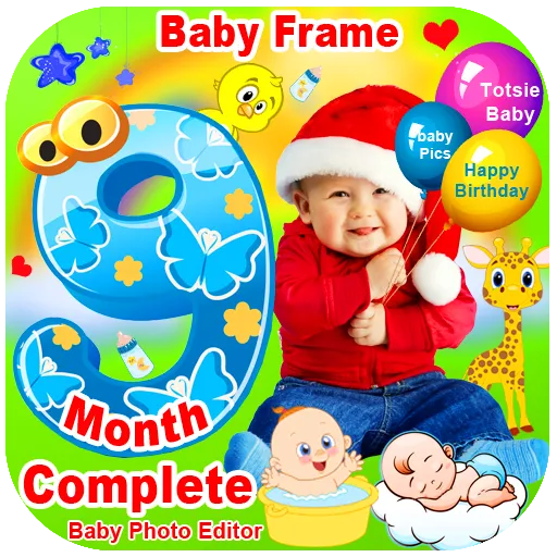 Baby Month Photo Frame Collage