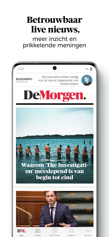 De Morgen: When News Became Oxygen