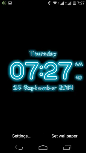 Neon Digital Clock Wallpaper Neon Digital Clock Wallpaper