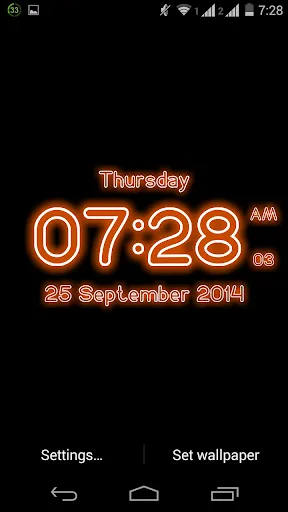 Neon Digital Clock Wallpaper Neon Digital Clock Wallpaper