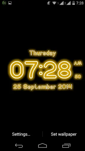 Neon Digital Clock Wallpaper Neon Digital Clock Wallpaper