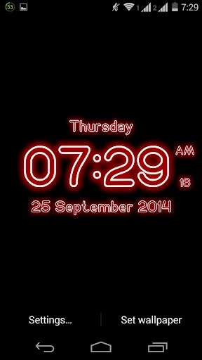 Neon Digital Clock Wallpaper Neon Digital Clock Wallpaper