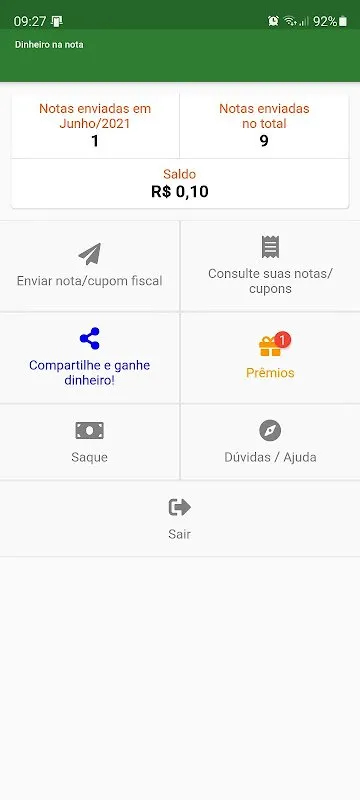 Dinheiro na Nota (Cashback) Dinheiro na Nota (Cashback)