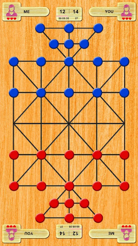 Solah Goti -  Bead Puzzle Solah Goti -  Bead Puzzle