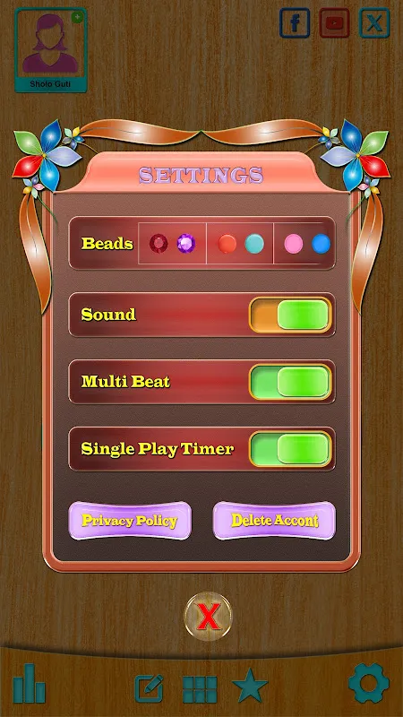 Solah Goti -  Bead Puzzle Solah Goti -  Bead Puzzle