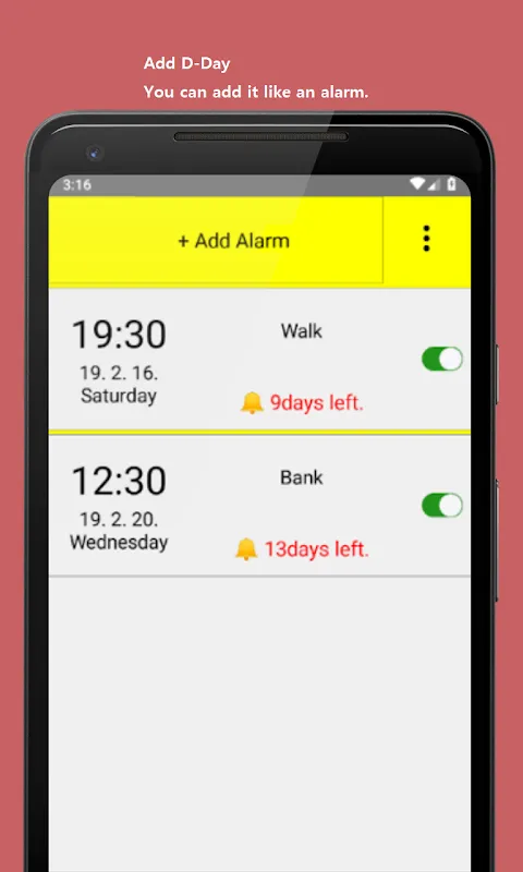 Month Alarm Month Alarm