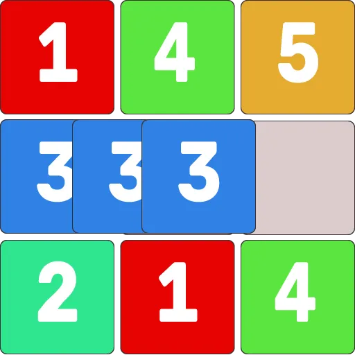 Number Blocks Match Puzzle.