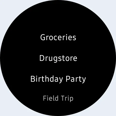 Shopping list — Lister Shopping list — Lister