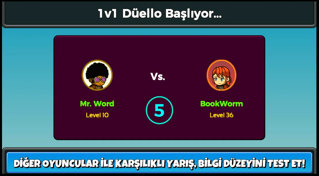 İngilizce Kelime Oyunu İngilizce Kelime Oyunu