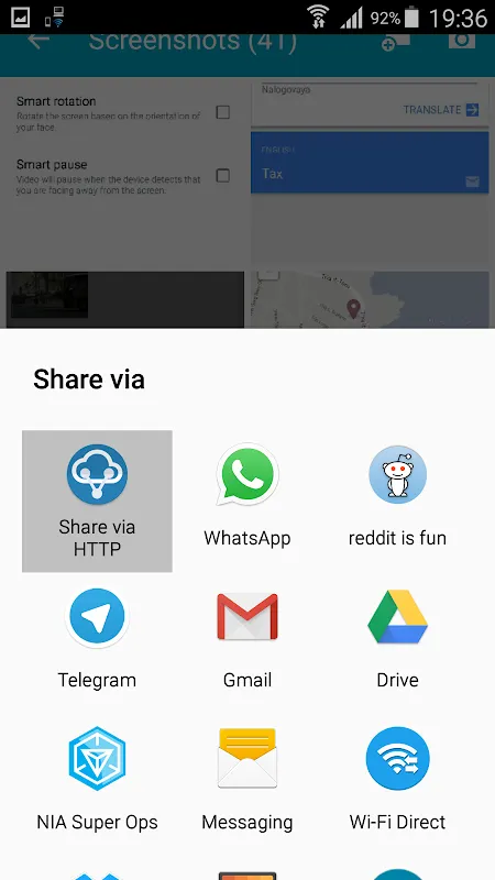 Share via HTTP - File Transfer Share via HTTP - File Transfer