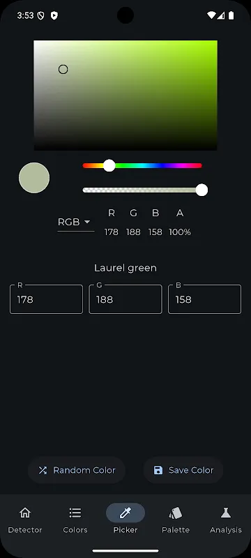 RGB Color Detector RGB Color Detector