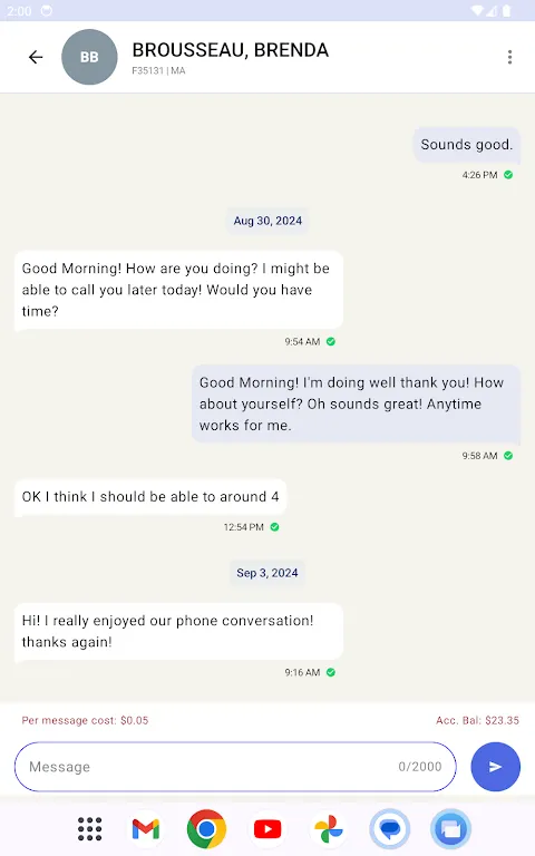 CorrLinks Text Chat CorrLinks Text Chat