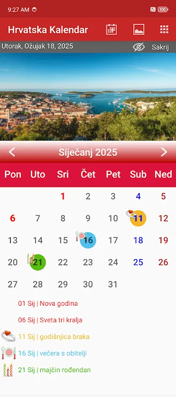 Croatia Calendar 2025 Croatia Calendar 2025