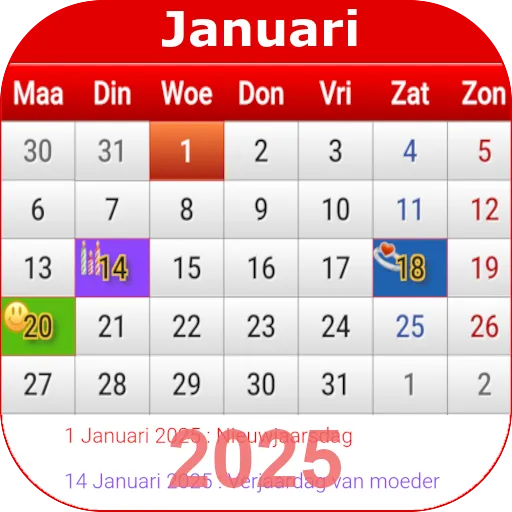 Nederland Kalender 2025