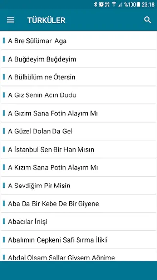 Türküler ve Notaları Türküler ve Notaları