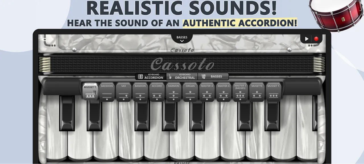 Accordion Piano Cassoto Game Accordion Piano Cassoto Game