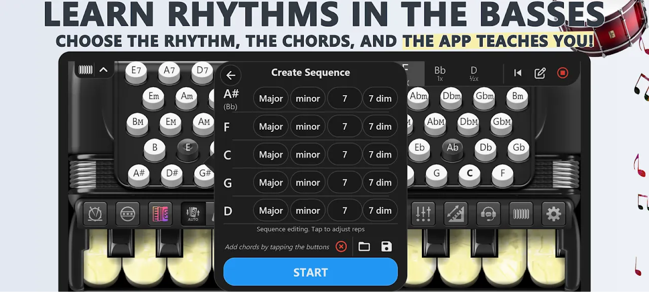 Accordion Piano Cassoto Game Accordion Piano Cassoto Game