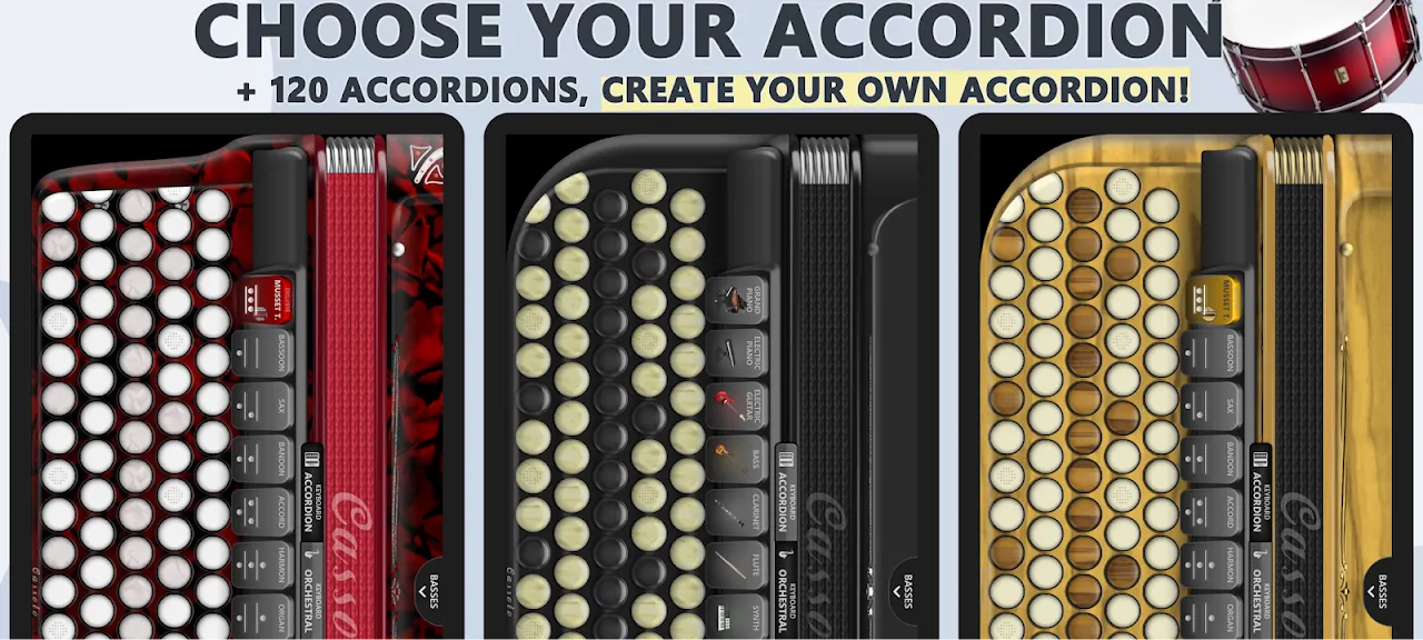 Accordion Chromatic Cassoto Accordion Chromatic Cassoto