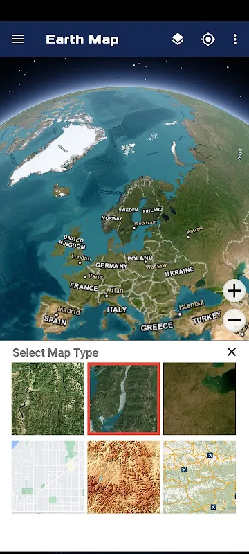 3D Earth Map - Satellite View 3D Earth Map - Satellite View