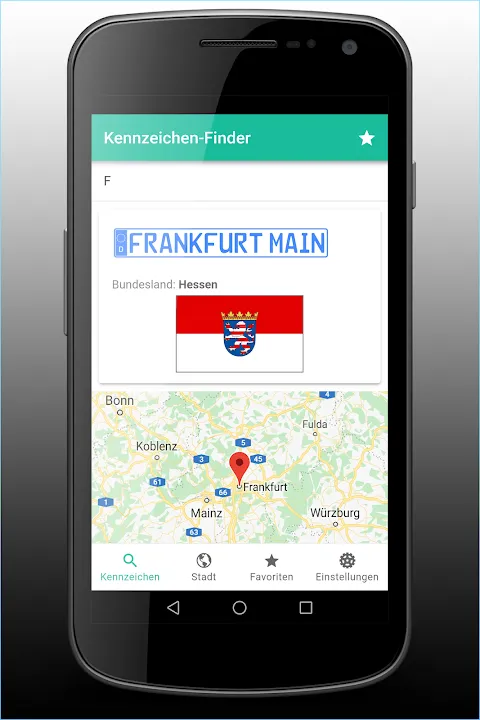 Kennzeichen-Finder mit Karte Kennzeichen-Finder mit Karte
