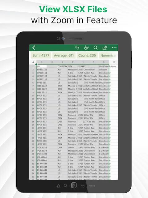 Xlsx File Reader & Xls Viewer Xlsx File Reader & Xls Viewer
