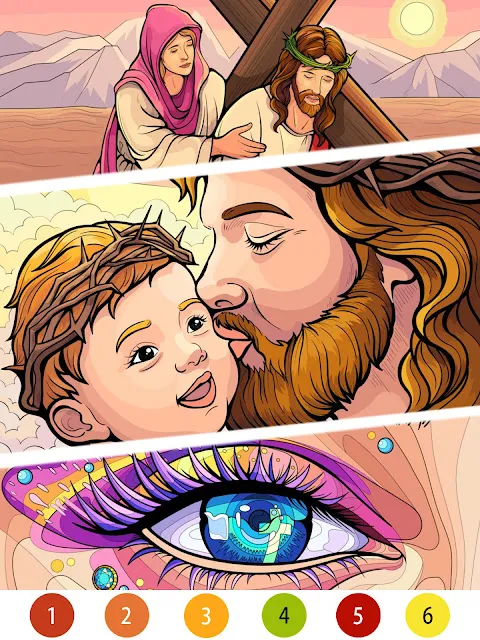 Bible Color Paint By Number Bible Color Paint By Number