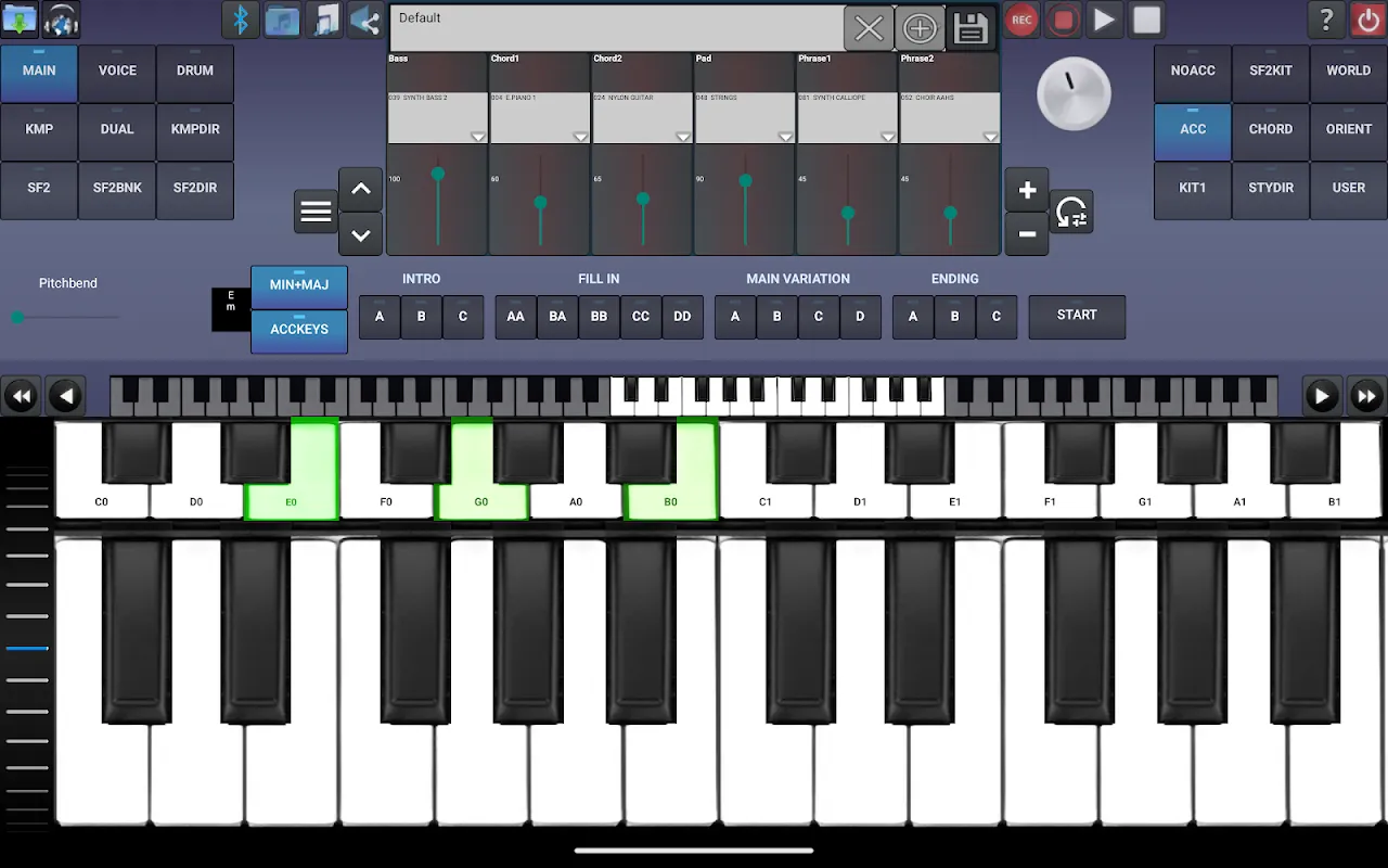 Arranger Keyboard Arranger Keyboard
