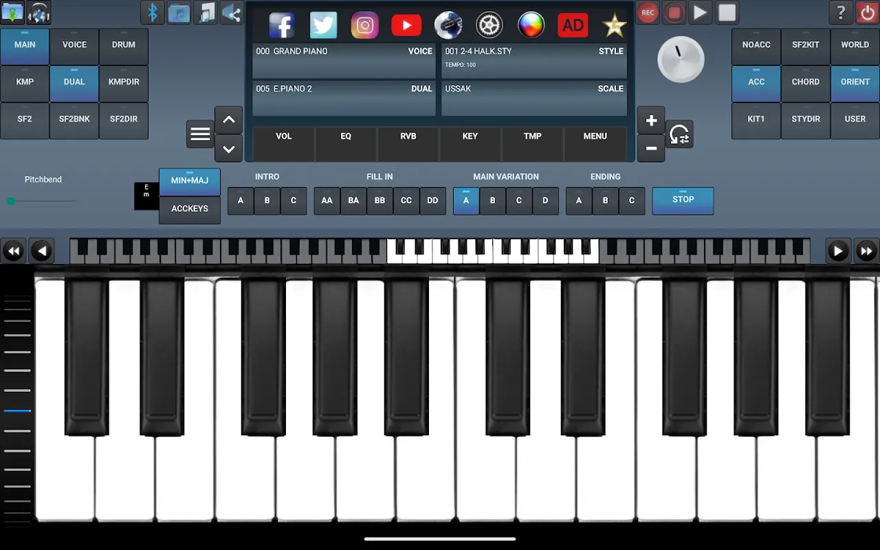Arranger Keyboard Arranger Keyboard