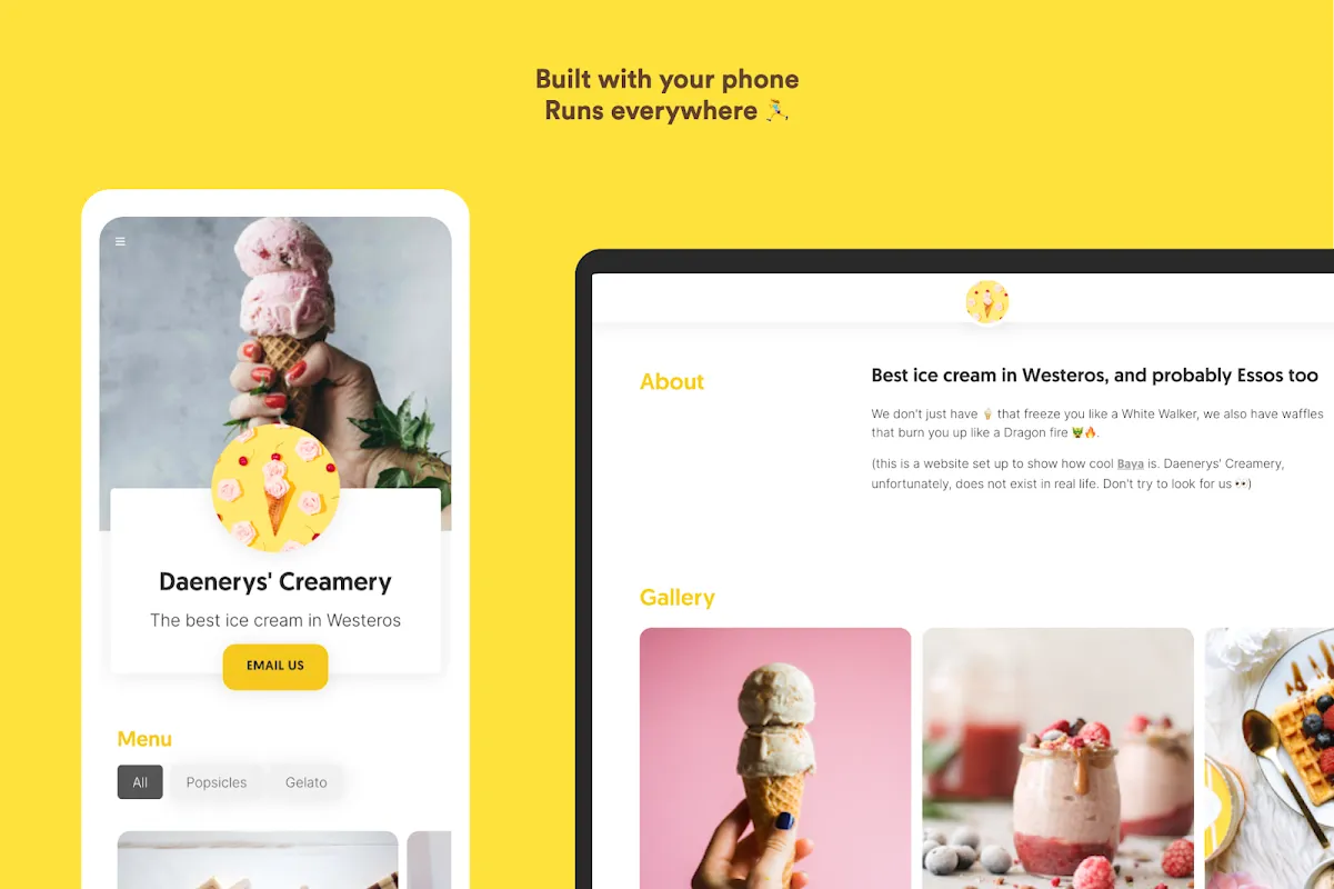 Baya - Small Business Website Baya - Small Business Website
