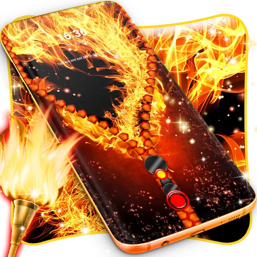 Flame lock screen