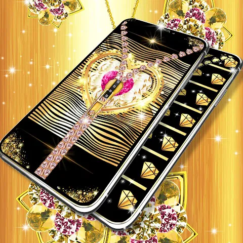 Gold diamond lock screen Gold diamond lock screen