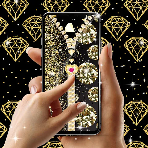 Gold diamond lock screen Gold diamond lock screen
