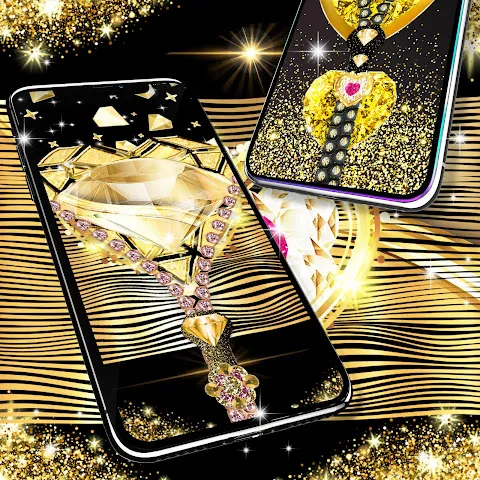 Gold diamond lock screen Gold diamond lock screen
