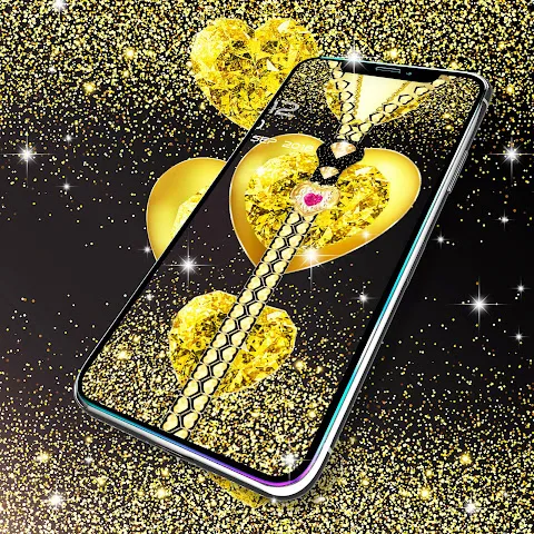 Gold diamond lock screen Gold diamond lock screen