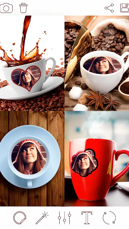 Coffee Cup - Photo Frames Coffee Cup - Photo Frames