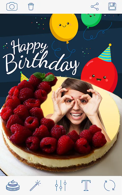 Photo On Birthday Cake Photo On Birthday Cake