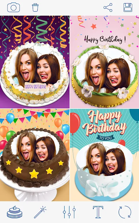 Photo On Birthday Cake Photo On Birthday Cake