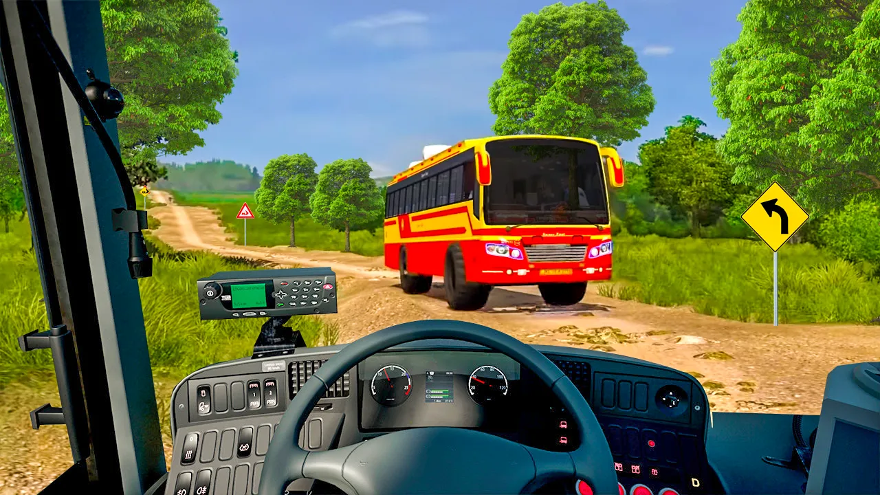Off road uphill mountain Bus Off road uphill mountain Bus