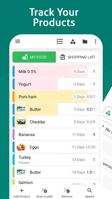 Food List Tracking & Shopping Food List Tracking & Shopping