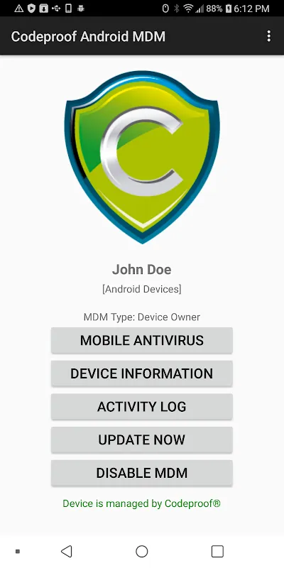 Codeproof MDM for Android Codeproof MDM for Android
