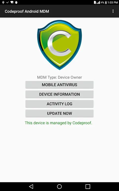 Codeproof MDM for Android Codeproof MDM for Android