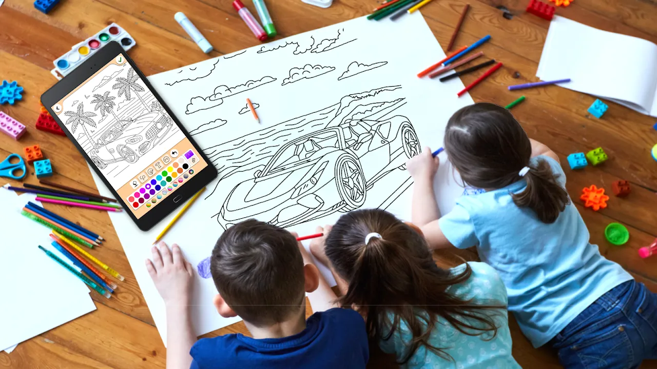 Cars Coloring & Drawing Game Cars Coloring & Drawing Game
