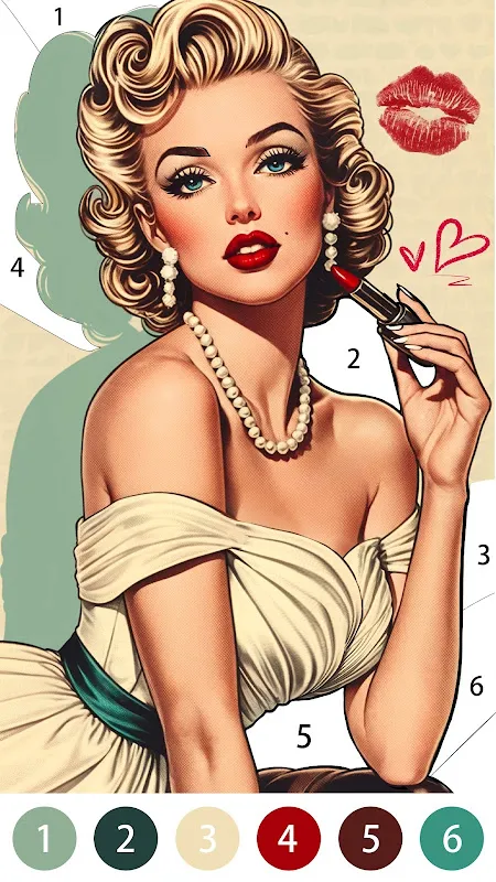 Vintage Color by Number Game Vintage Color by Number Game
