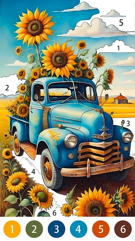 Vintage Color by Number Game Vintage Color by Number Game
