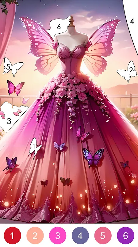 Princess Dress Coloring Game Princess Dress Coloring Game